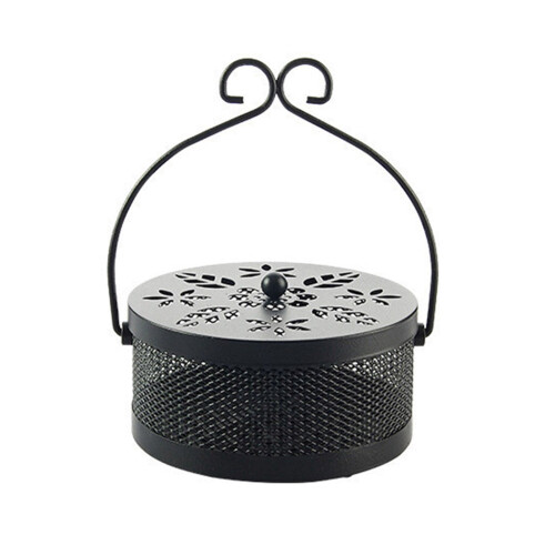 Quinlirra Antique Μεγάλο Θυμιατό Κουτί με Κάλυμμα για Κουνούπια, Ασφαλές για Εσωτερική 1