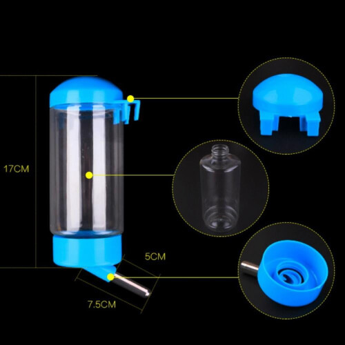 Prettyui500ML Αυτόματο Πόσιμο Νερό για Κατοικίδια, Ποτιστήρι, Μπουκάλι Ταΐστρας για 1