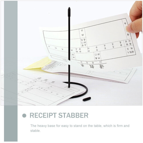 Eease 2pcs Bill Fork Receipt Holder for Restaurant Desk 1