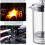 Καφετιέρα French Press, 600ml, Διπλό τοίχωμα από ανοξείδωτο ατσάλι 304, Βοροπυριτικό γυαλί, 3