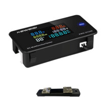 Voltmètre-ampèremètre KEWEISI DC0-200V, compteur d'énergie KWS, wattmètre numérique LED, compteur électrique 50A