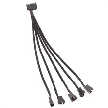 15-Pin SATA to 5 Fan Adapter Cable SATA to 3 Pin/4 Pin PMW PC Case Fan Power Adapter Cable,Cooling Fan Y Splitter Cable