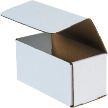 Office Depot Brand White Corrugated Mailers, 8" x 4" x 4", Pack Of 50