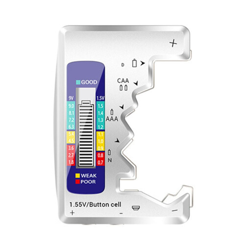 Battery Tester Battery Power Detector Digital Display Battery Voltage Measurer