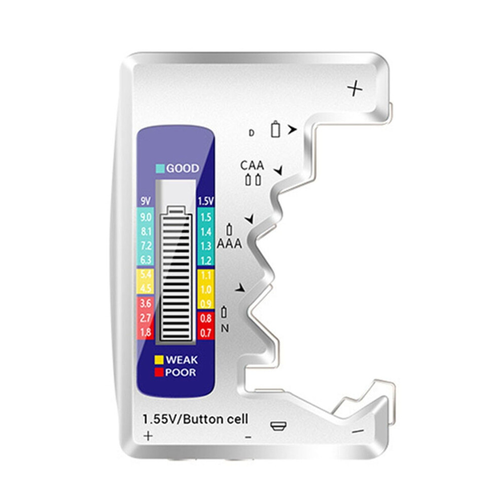 Battery Tester Battery Power Detector Digital Display Battery Voltage Measurer 9004841957524
