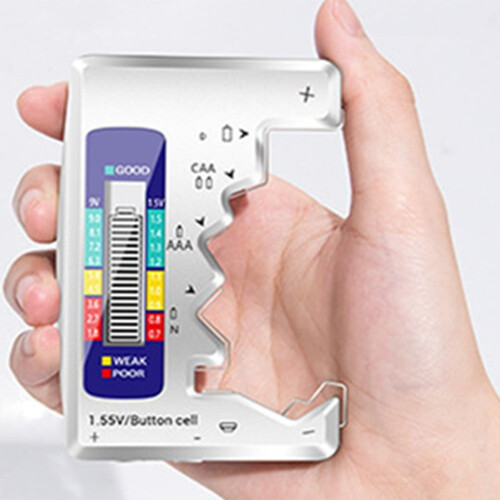 Battery Tester Battery Power Detector Digital Display Battery Voltage Measurer 1