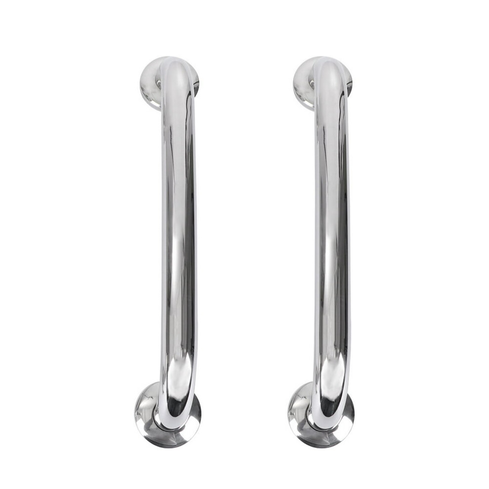 LENEYNE 2pcs Bathroom Grab Bars Compatible with Tub & Toilet, Stainless Steel Safety Handrails for Elderly Support