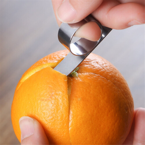 2PC Steel Kitchen Accessories Lemon Slicer Fruit & Vegetable Tools Orange Peeler