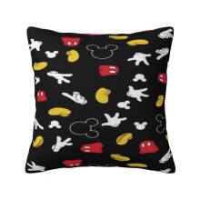 Mickey Mouse Cartoon Pillowcase Decorative Throw Pillow Covers, For Sofa Home Decor, Choose Happy Seasonal Couch Cushion Case 18"X18"