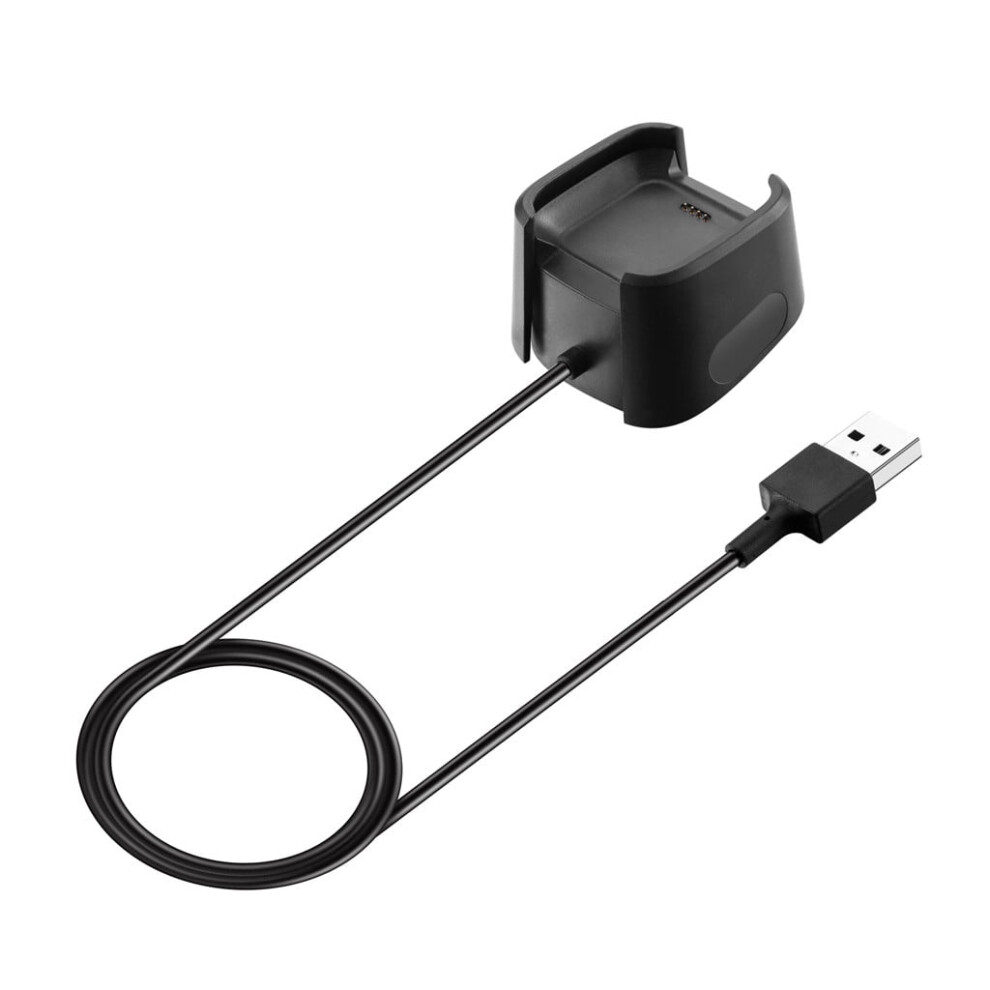 Versa Lite Smart Watch Charger Dock - Compact Usb Charging Station With 100Cm Cable, 5V Input (Black) Black 9004841959603