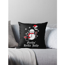 ALMUS Emo Crăciun Goth Sarcastic Horror Gothic Snarky Aruncă Fețe de Pernă 1 Pachet Farmhouse Decor Canapea Fețe de Pernă
