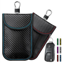Funda protectora para llavero, paquete de 2, funda protectora para llavero con bloqueo de señal RFID, jaula antirrobo para coche.