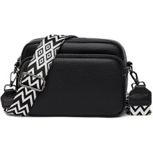 Crossbody-tasker til kvinder - Læderhåndtasker og skuldertasker med justerbar bred rem Kamera Crossbody-taske til damer, piger, rejse, shopping,