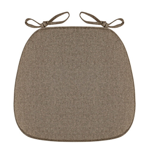 Μαξιλάρια καρέκλας Summercome σε σχήμα D 16,14'' x 13,77'', γκρι, με κορδόνια, αφαιρούμενο & 2