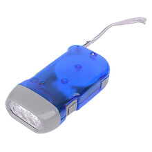 Lampă de camping nouă cu vânt manual, lanternă cu dinam cu manivelă, lumină albastră