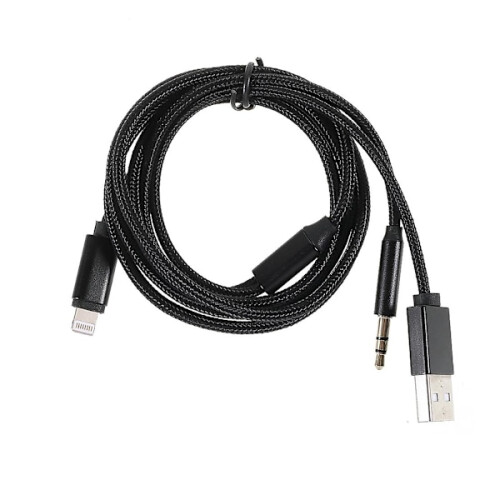 Καλώδιο φόρτισης ήχου Lightning to3.5mm + USB για φόρτιση και AUX, συμβατό με iPhone και iPad