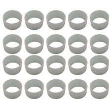 Empuñadura de silicona para raqueta de bádminton y tenis, anillo de sellado, cinturón absorbente de sudor, anillo de silicona fijo transparente