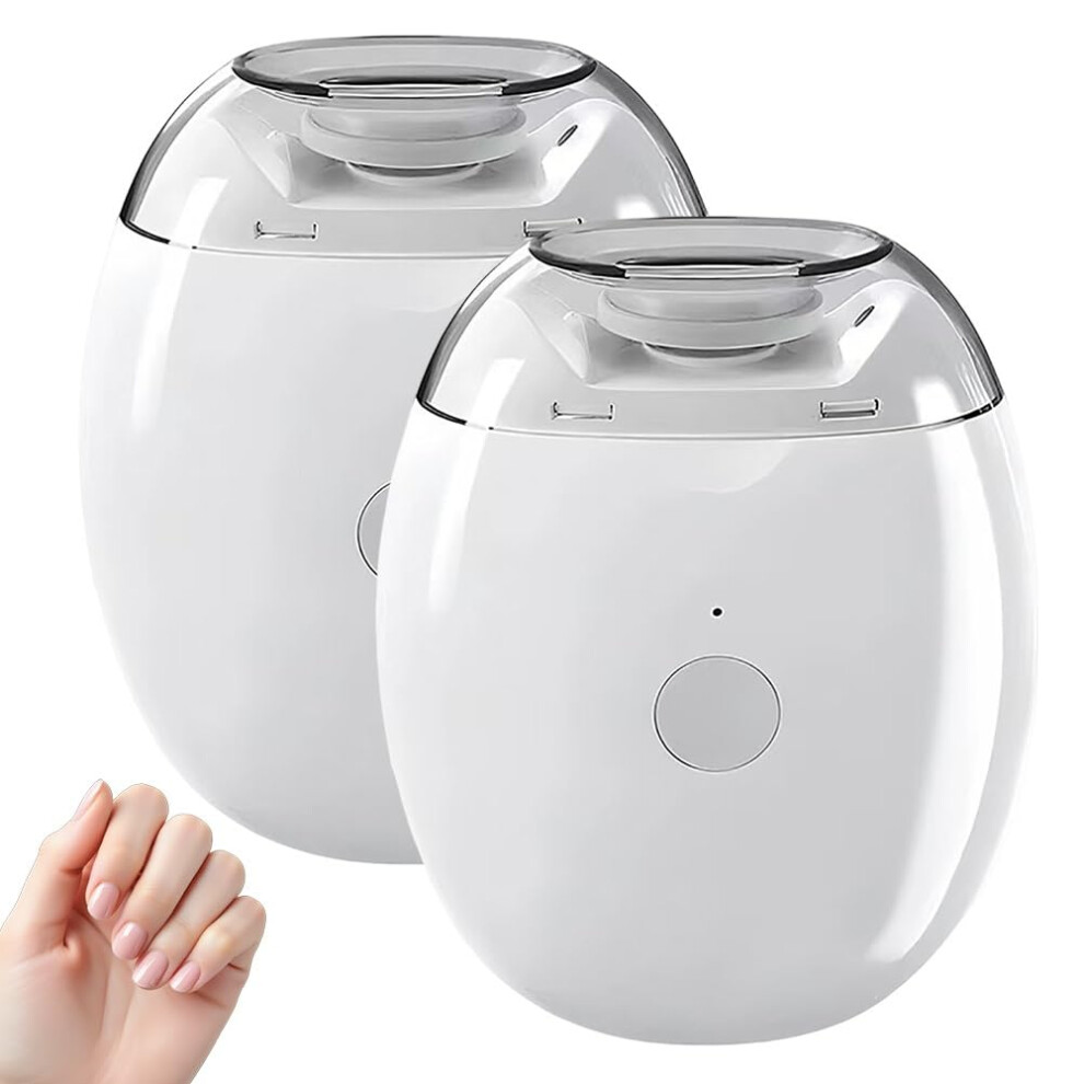 Electric Nail Grinder and Automatic Nail Clipper with LED Light, 3 Speeds, 2 in 1 Trimmer, 2PCS