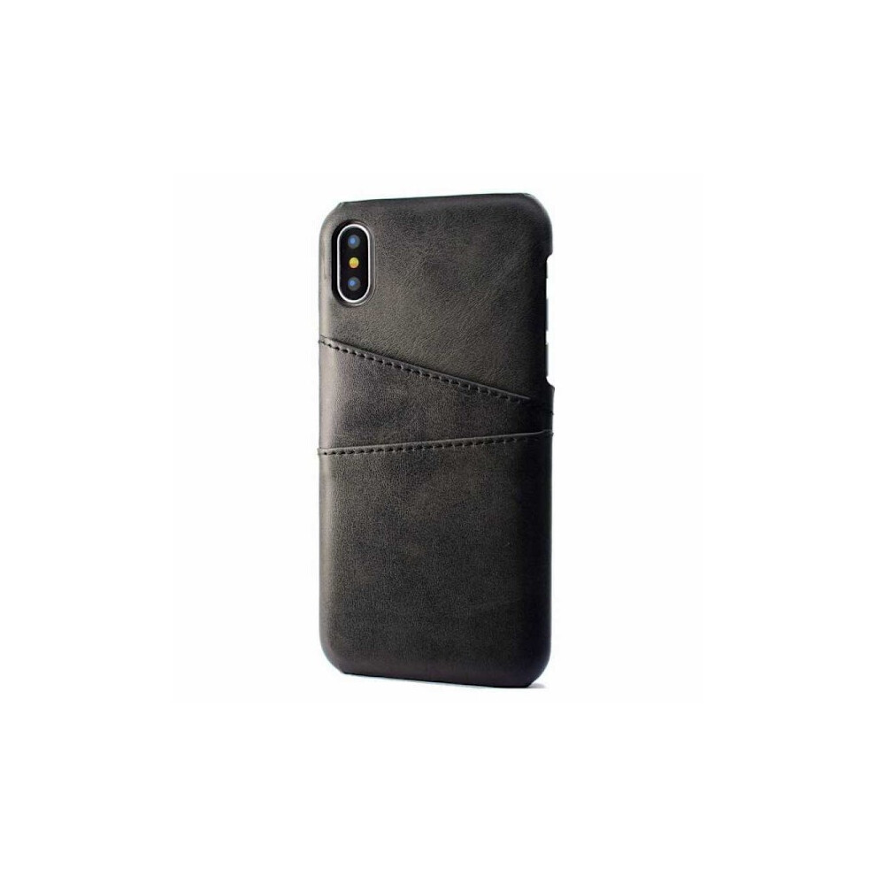 Compatible With Iphone Xs Case Card Holder Retro V2 Black 9340258874710