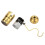 Light Holder - E27 Aluminum Vintage Light Socket with Pull Chain Desk Table Lamp Lighting Holder Screw Base(golden) 6