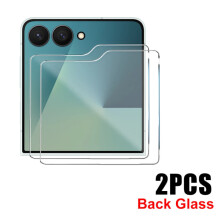 Protector de ecran cu acoperire completă, sticlă securizată 9H, compatibilă cu Samsung Galaxy Z Flip7 6 5, 2 lentile pentru cameră și sticlă