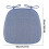 Μαξιλάρια καρέκλας Summercome σε σχήμα D 16,14'' x 13,77'', γκρι, με κορδόνια, αφαιρούμενο & 8