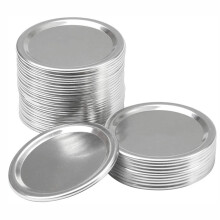 24 Stück Deckel für Einmachgläser mit normaler Öffnung, auslaufsicher, mit geteiltem Verschluss