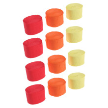 Colored Crepe Paper Autumn Day Streamer Decor Decorative Party Streamers 12 Rolls Decorations Halloween Ribbon