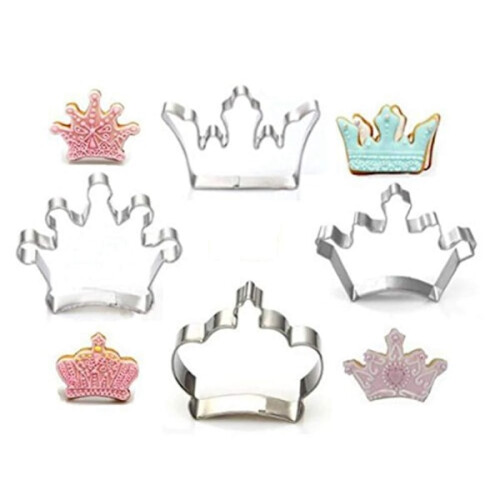 Καλούπι για μπισκότα 4 τεμάχια/σετ Καλούπια Crown King Queen Princess Καλούπι για κέικ από 1