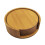 6Pcs Round Leather Coaster Set Leather Coaster PU Premium Insulation Pad 7