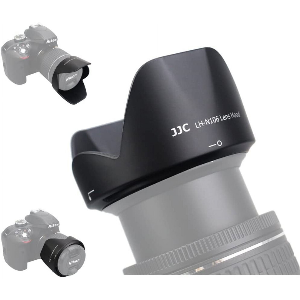 Dedicated Bayonet Reversible Lens Hood Shade For Nikon Af-P Dx Nikkor 18-55Mm F3.5-5.6G Vr & Af-P Dx Nikkor 18-55Mm 9340258873096