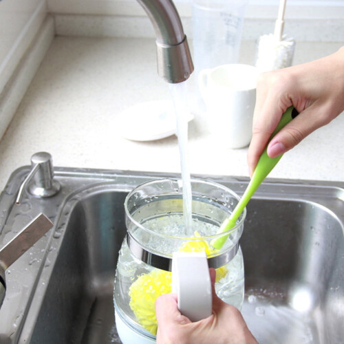 Βούρτσα καθαρισμού κουζίνας Easy Bottle Glass Cup Soft Foam Cleaning Tool 2
