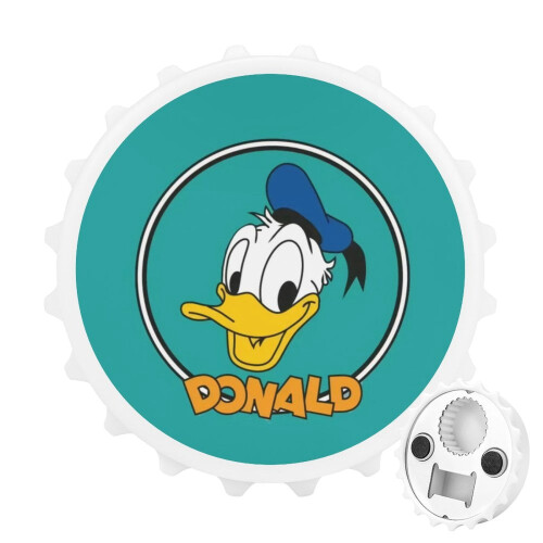 Μαγνητικό ανοιχτήρι μπουκαλιών Donald Duck με μαγνήτες ψυγείου, αυτοκόλλητο, μοναδική