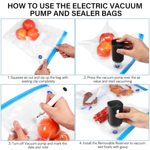 Machine de mise sous vide portable, rechargeable, pour la cuisson sous vide. 2