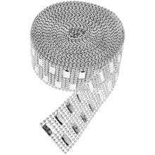 Kerstcadeaus: kleine vierkante strass-steentjes voor jurken, kristallen decoratie, bruid, doe-het-zelf lint