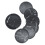 6Pcs Round Leather Coaster Set Leather Coaster PU Premium Insulation Pad 3