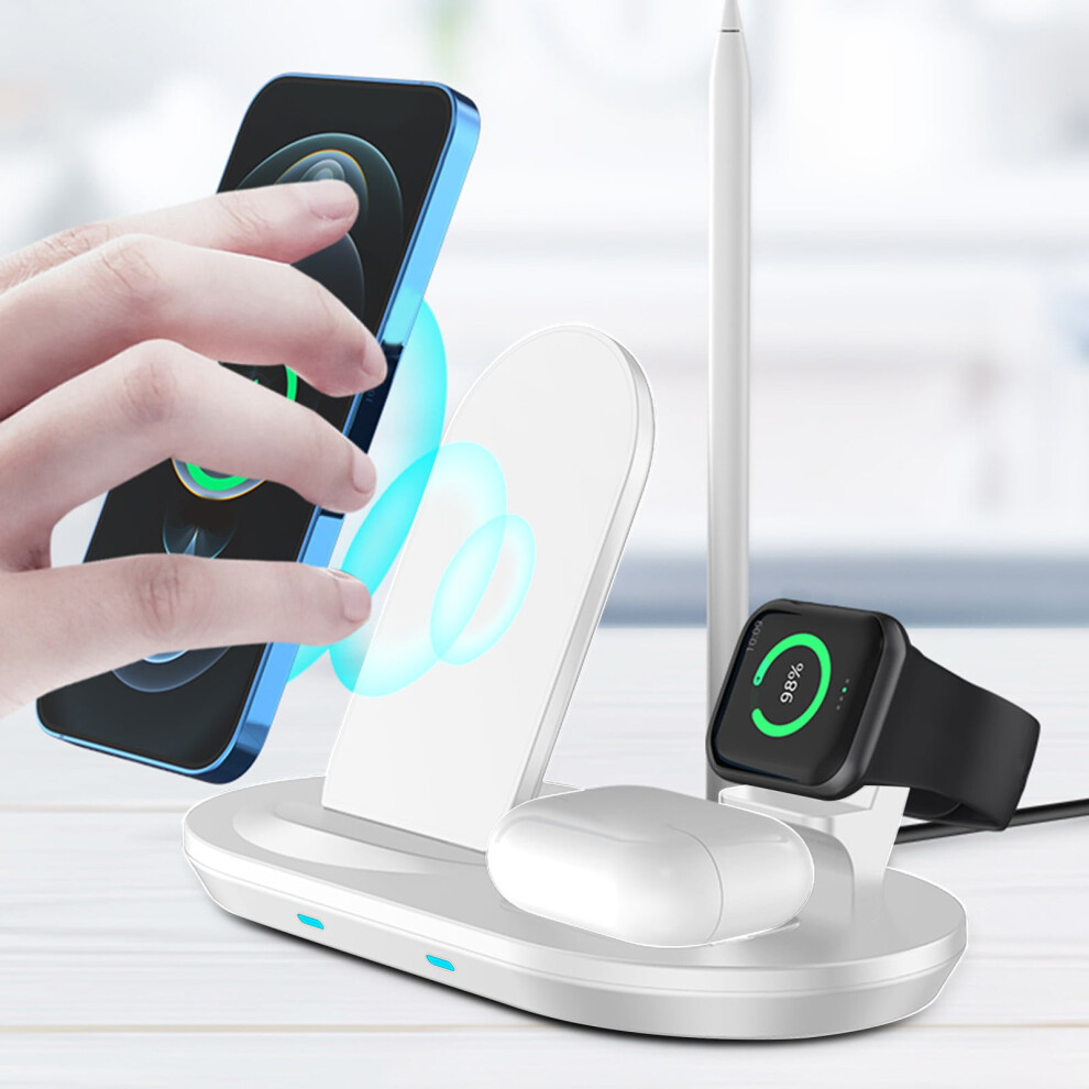 Wireless Charger 3-In-1, 15W Fast Charging, Multi-Interface, Detachable Storage, Compatible With Qi-Enabled Devices 9423501322289