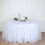 BalsaCircle17feet Tutu Multi Layers Tulle Table Skirt Linens White 1