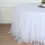 BalsaCircle17feet Tutu Multi Layers Tulle Table Skirt Linens White 5