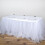 BalsaCircle17feet Tutu Multi Layers Tulle Table Skirt Linens White 7
