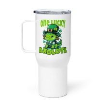 St. Patrick's Day reismok met handvat, One Lucky Axolotl