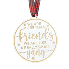 XIUH Weihnachtsbaumschmuck 8 cm (3,15 Zoll) aus Holz – Geschenk für die beste Freundin, zum Geburtstag, als Dankeschön – Großer Ausverkauf!