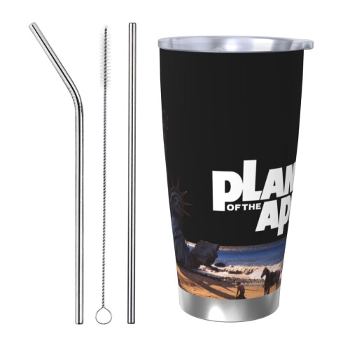 Planet Of The Apes Ποτήρι 20oz, Κούπα ταξιδιού καφέ από ανοξείδωτο ατσάλι με μόνωση κενού