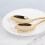 DIY2Pcs Κουτάλι Nutella με Κουτί Δώρου, Χρυσά Χαραγμένα Κουτάλια από Ανοξείδωτο Ατσάλι 4