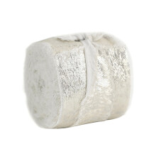Glitterend verguld chiffonlint, afgewerkt met glanzende gouden zijden stof, geschikt voor kerst, bruiloften, cadeauverpakkingen en knutseldecoraties.