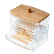 Transparenter Acryl-Wattestäbchenbehälter von Slhljlinbathroom Products, zur Aufbewahrung von Wattestäbchen