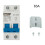 Disjoncteur miniature CC bipolaire 1000 V 32 A, sectionneur CC 3