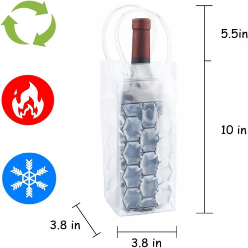 VALSEEL Συσκευές Κουζίνας Gel Ice Pack Κρασιού Πακέτο Πάγου Τσάντα Χειρός Πακέτο Πάγου 2
