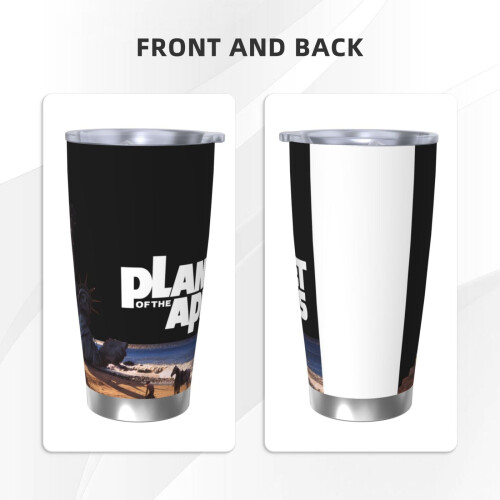 Planet Of The Apes Ποτήρι 20oz, Κούπα ταξιδιού καφέ από ανοξείδωτο ατσάλι με μόνωση κενού 2