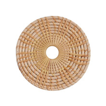 1 handgefertigter Untersetzer aus Rattan, natürliches Korbgeflecht im Boho-Stil, hitzebeständige Getränkeuntersetzer für den Couchtisch,